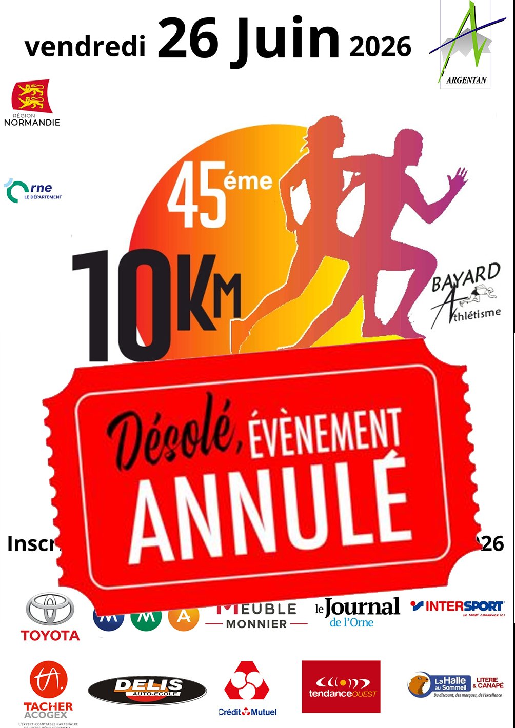 10 km annulé